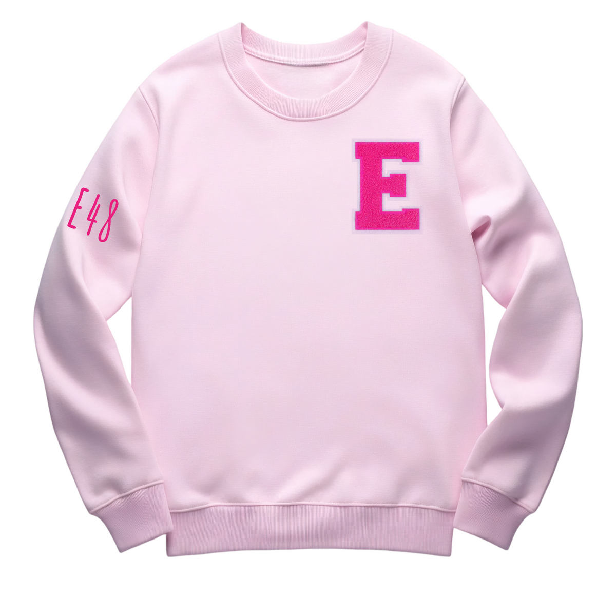 E48 Pink College Sweatshirt